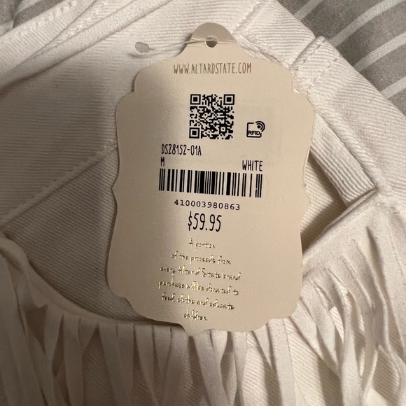 Altar’d State white fringe shorts - Picture 3 of 8